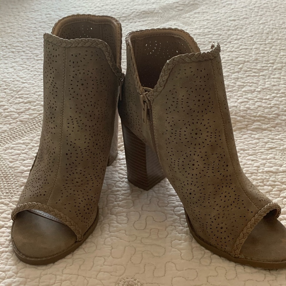 NEWcReport “Blair” Peep Toe Bootie